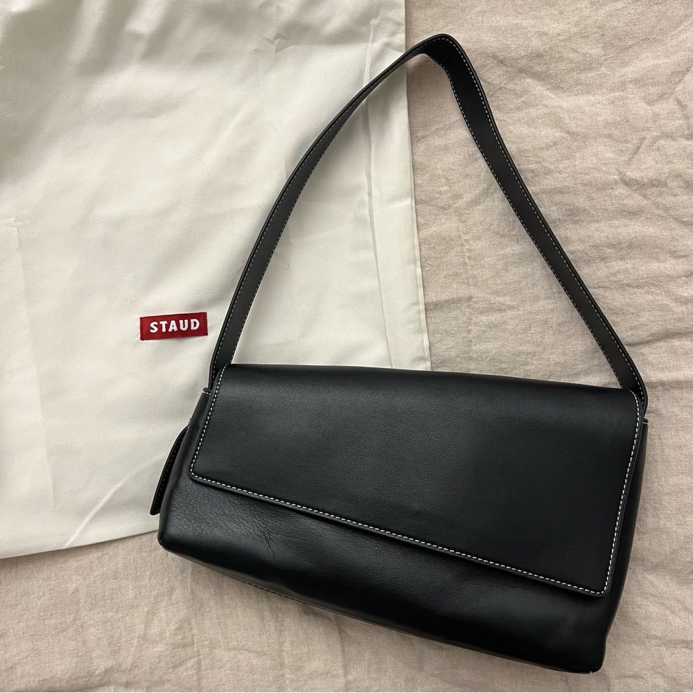 STAUD ACUTE SHOULDER BAG BLACK
